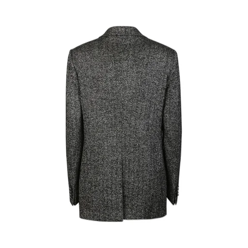 Herringbone Wool Blend Blazer