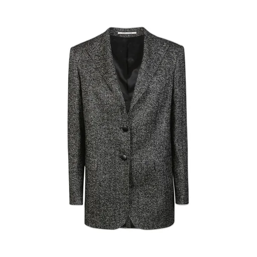 Herringbone Wool Blend Blazer