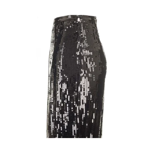 Sequin Maxi Skirt With Fringe