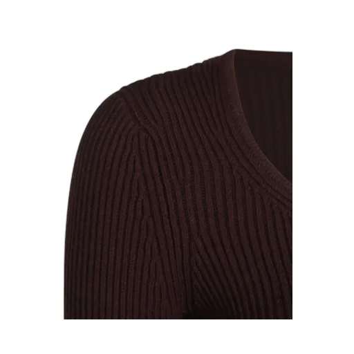 Ribbed Peplum Top