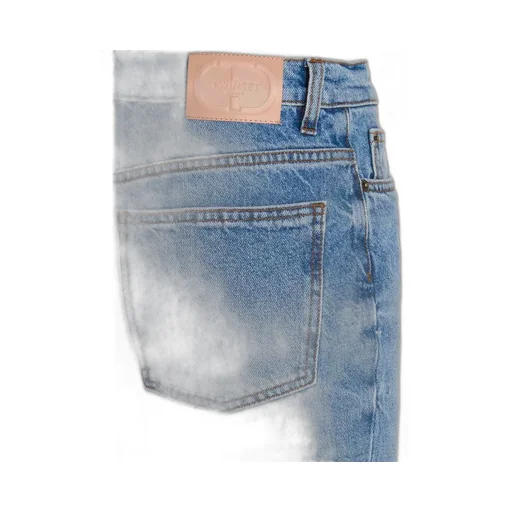 High-Waisted Straight-Leg Jeans