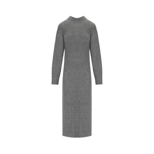 Ribbed Knit Midi Dress
