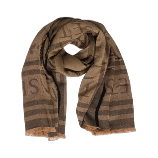 Scarf With Logo Print