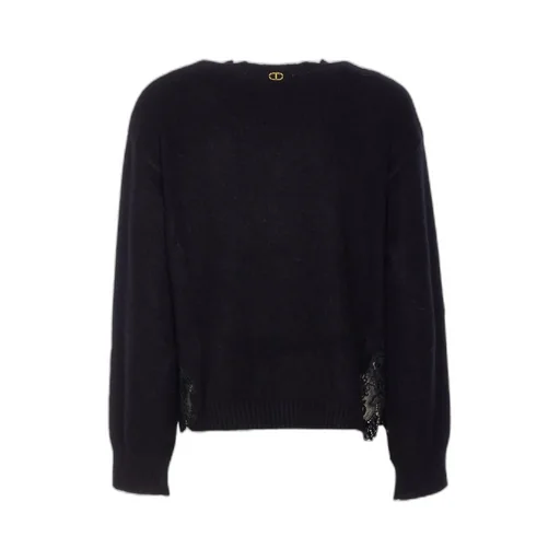Sweater With Lace Trim