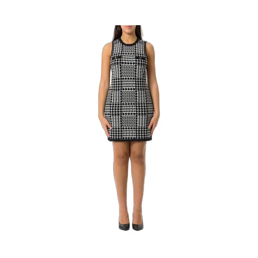 Houndstooth Knit Dress