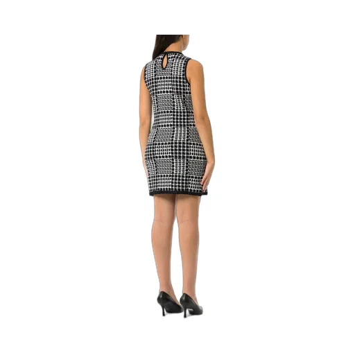 Houndstooth Knit Dress