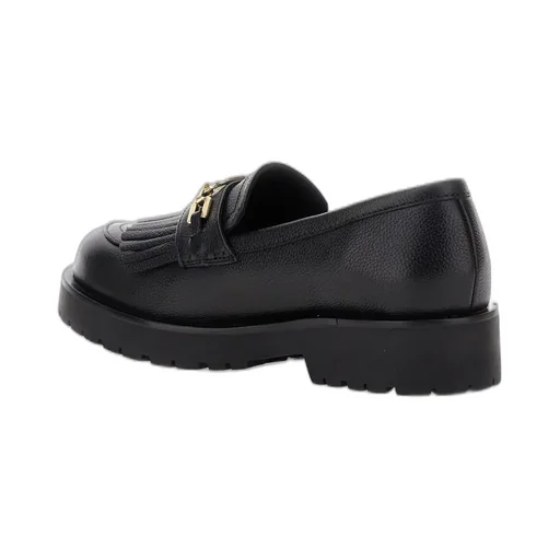 Loafers With Fringe And Chain Detail