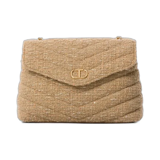 Quilted Tweed Shoulder Bag
