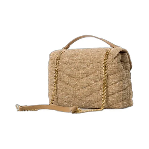 Quilted Tweed Shoulder Bag