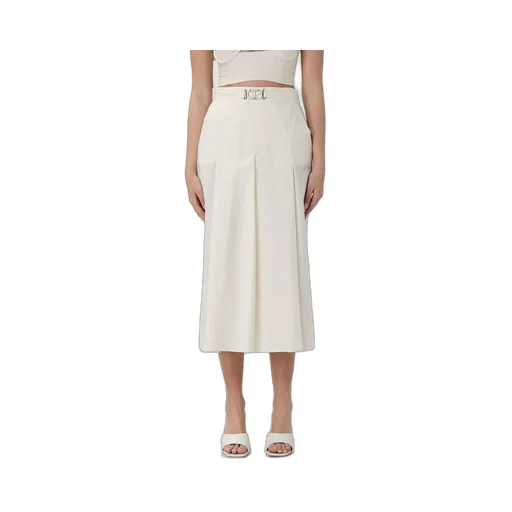 Midi Skirt With Buckle Detail