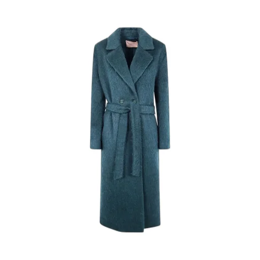 Double-Breasted Coat With Belt