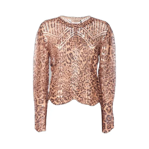 Leopard Print Knit Sweater