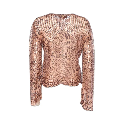 Leopard Print Knit Sweater