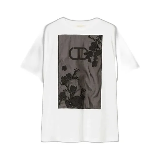 T-Shirt With Floral Embroidery