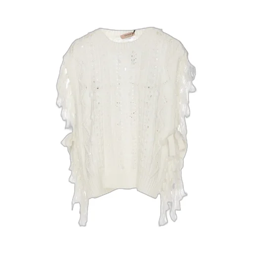 Knit Vest With Fringes