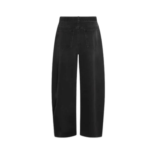 Wide-Leg Belted Jeans
