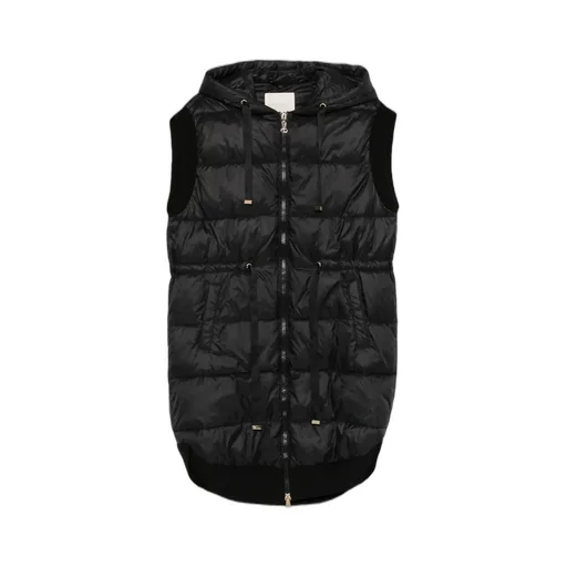 Padded Vest With Hood