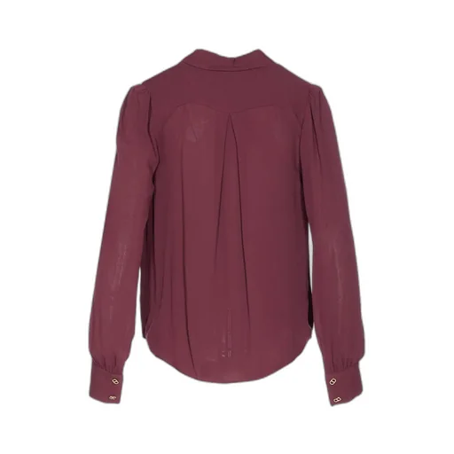 Blouse With Zipper And Chain Detail