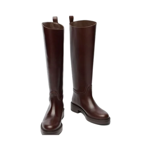 Knee-High Leather Boots