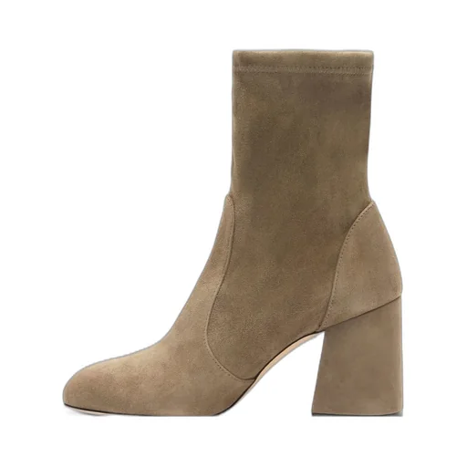 Block Heel Sock Boots