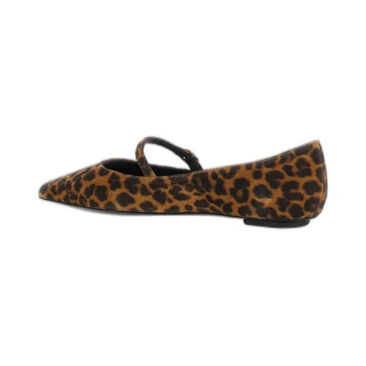 Pointed-Toe Mary Jane Flats