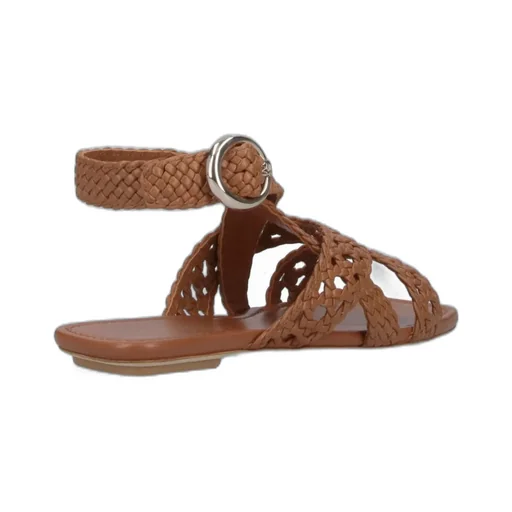 Braided Ankle Strap Sandals