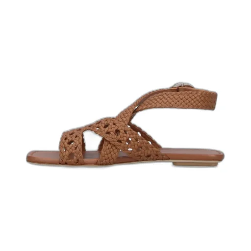 Braided Ankle Strap Sandals