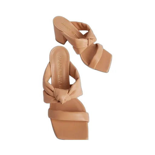Block Heel Slide Sandals