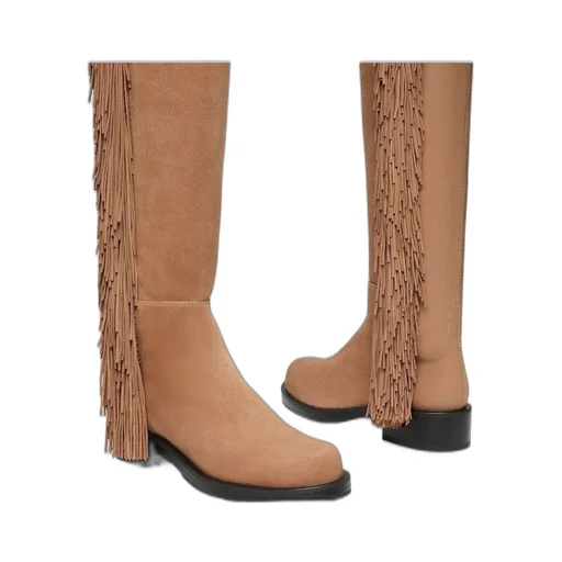 Fringe Over-The-Knee Boots