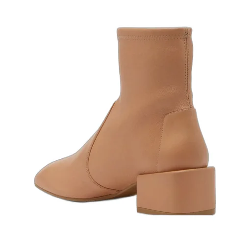 Block Heel Sock Boot