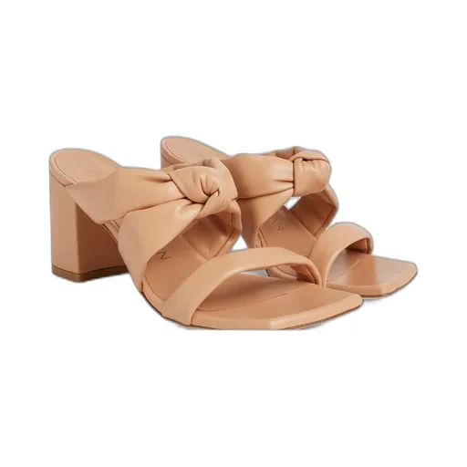 Block Heel Slide Sandals