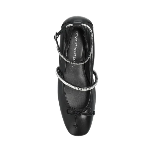 Ballet Flats With Ankle Strap