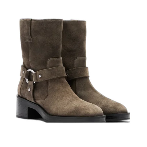 Ankle Boots With Harness Detail