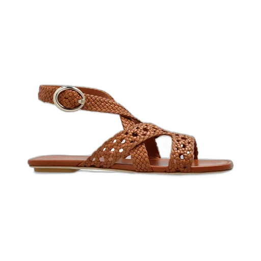 Braided Ankle Strap Sandals