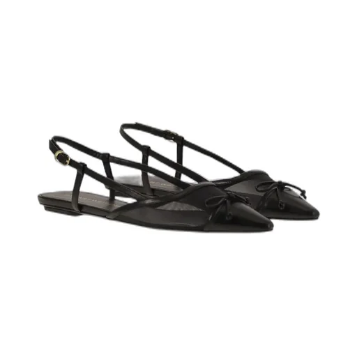 Mesh Slingback Flats