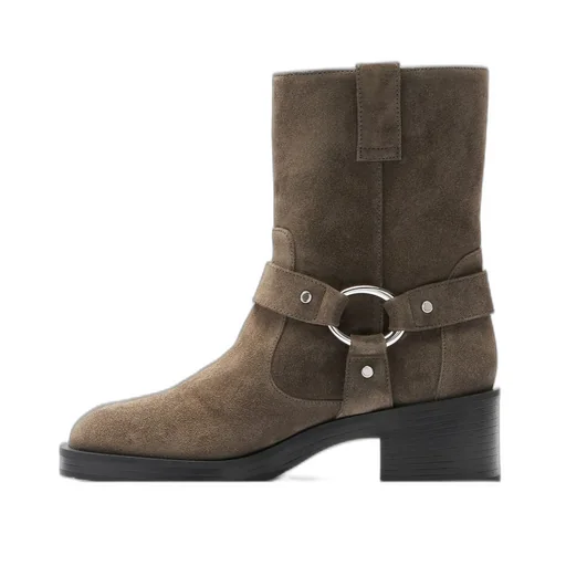 Ankle Boots With Harness Detail