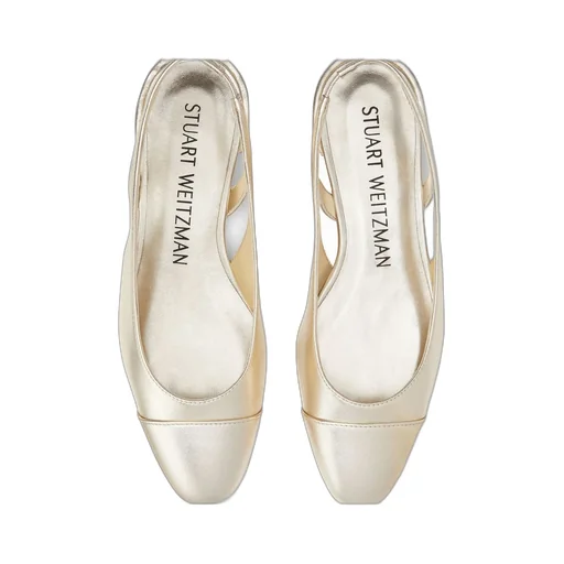Cap Toe Slingback Flats
