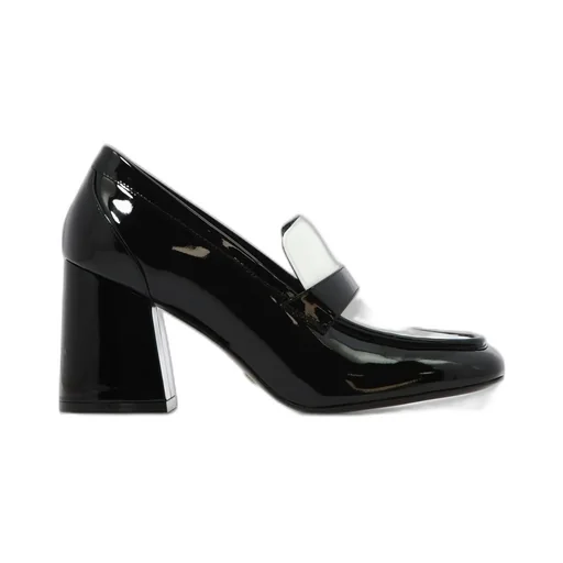 Block Heel Loafer Pumps