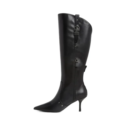 Knee-High Pointed Toe Boots
