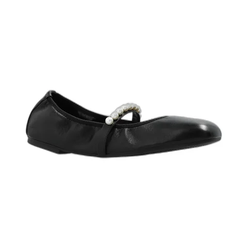Ballet Flats With Pearl Embellishment