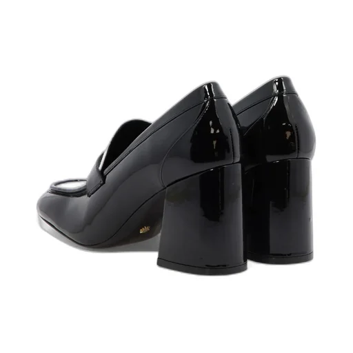 Block Heel Loafer Pumps