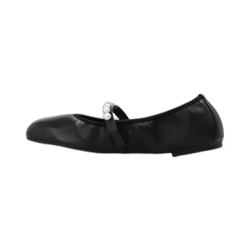 Ballet Flats With Pearl Embellishment