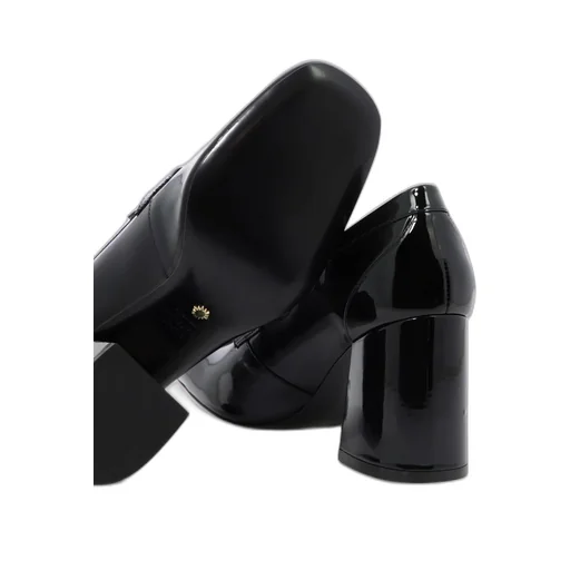 Block Heel Loafer Pumps