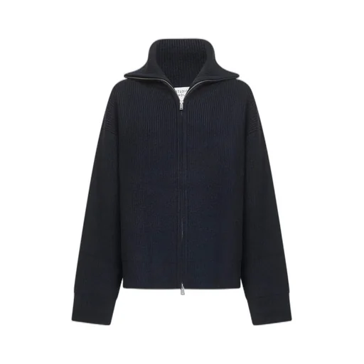 Zip-Up Knit Cardigan