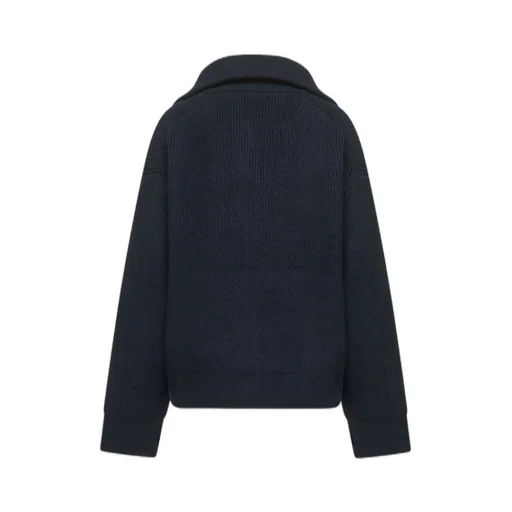 Zip-Up Knit Cardigan