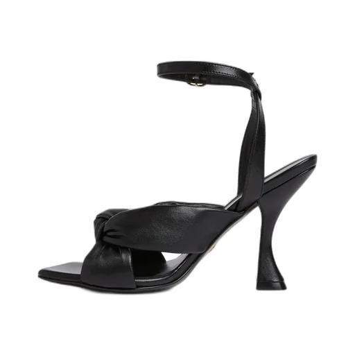 Sandals With Knot Detail And Ankle Strap