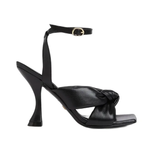 Sandals With Knot Detail And Ankle Strap