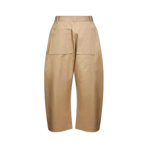 Wide-Leg Cropped Trousers