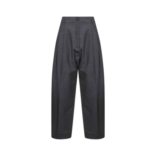 High-Waisted Wide-Leg Trousers