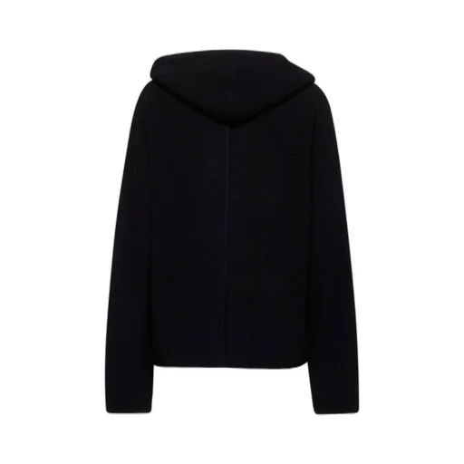 Ribbed Knit Hoodie